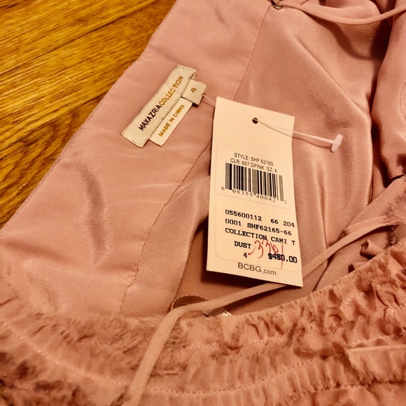 BCBG MaxAzria GORGEOUS silk ruffle dress. NWT - Picture 4 of 7